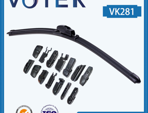 VOTEK Multifunctional Flat Wiper Blades Multi-Fit Soft Boneless Windshield Beam Wiper Blades VK281