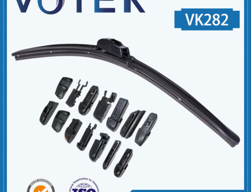 VOTEK Multifunctional Flat Wiper Blades Multi-Fit Soft Boneless Windshield Beam Wiper Blades VK282