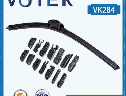 VOTEK Multifunctional Flat Wiper Blades Multi-Fit Soft Boneless Windshield Beam Wiper Blades VK284