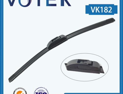 VOTEK Universal Flat Wiper Blades U/J Hook Soft Boneless Windshield Wiper Blades OEM VK182